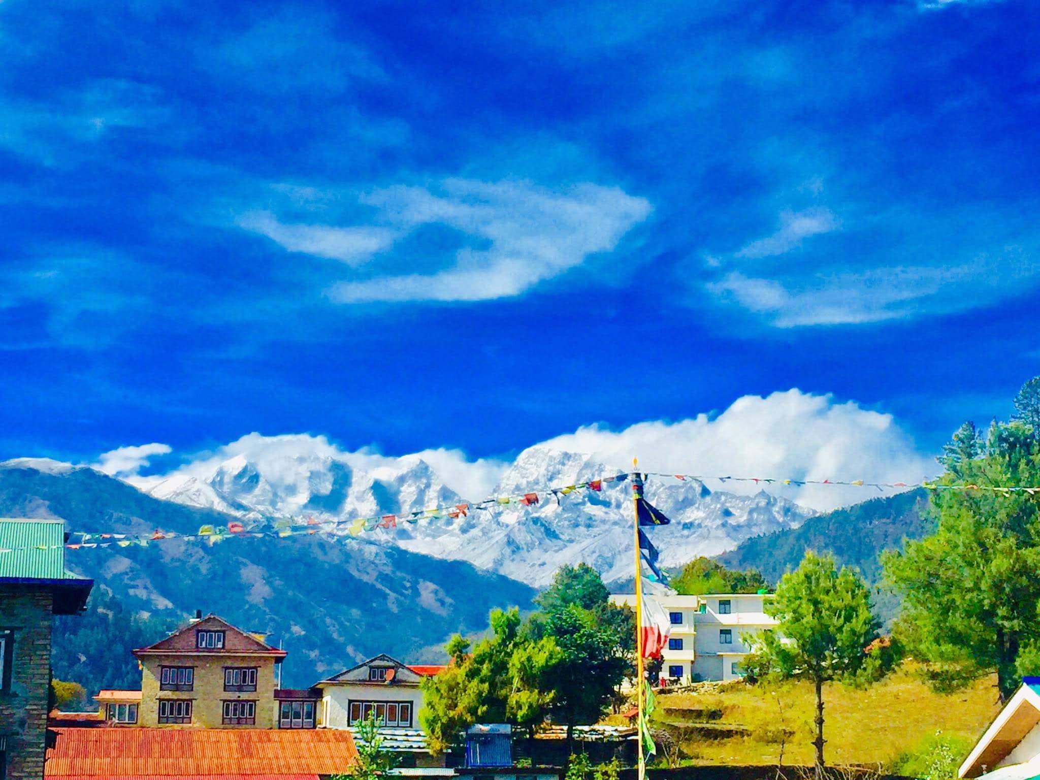 Mountain view from hotel